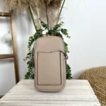Pochette Téléphone double zip Flora & Co - beige - sans-taille