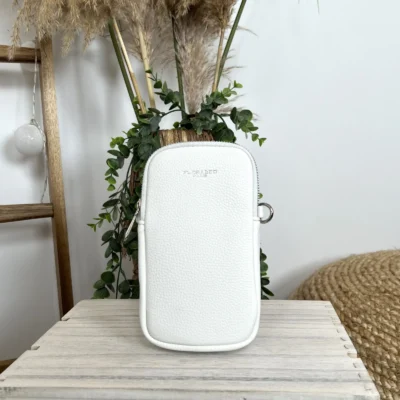 P420- Pochette Téléphone - blanc - sans-taille