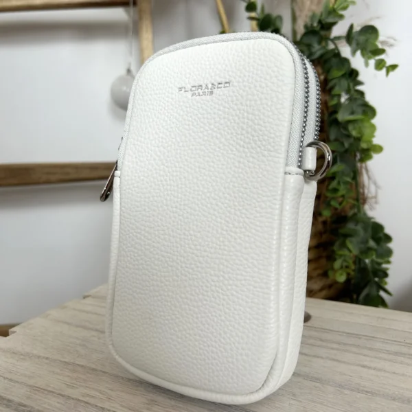 P420- Pochette Téléphone - blanc - sans-taille