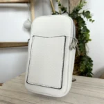 Pochette Téléphone double zip Flora & Co - blanc - sans-taille