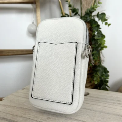 P420- Pochette Téléphone - blanc - sans-taille