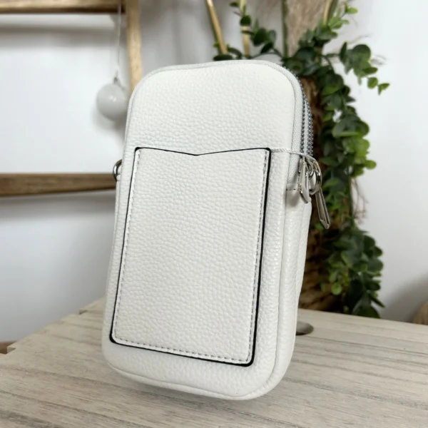 P420- Pochette Téléphone - blanc - sans-taille