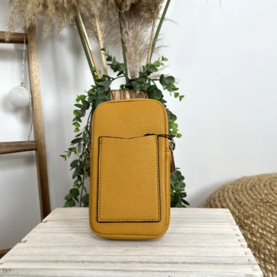 P420- Pochette Téléphone - moutarde - sans-taille