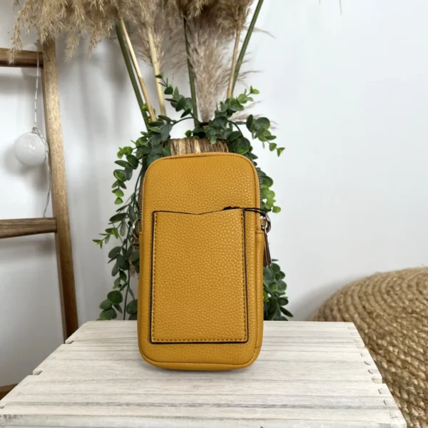 P420- Pochette Téléphone - moutarde - sans-taille