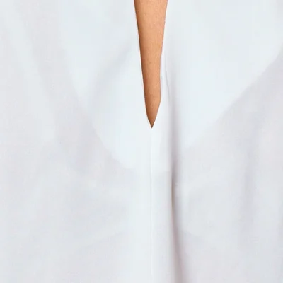 L580- Blouse dos papillon "Maëlle" (T40-T48) - blanc - 48