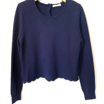 K134- Pull uni dos ouvert (Tu) - marine - taille-unique