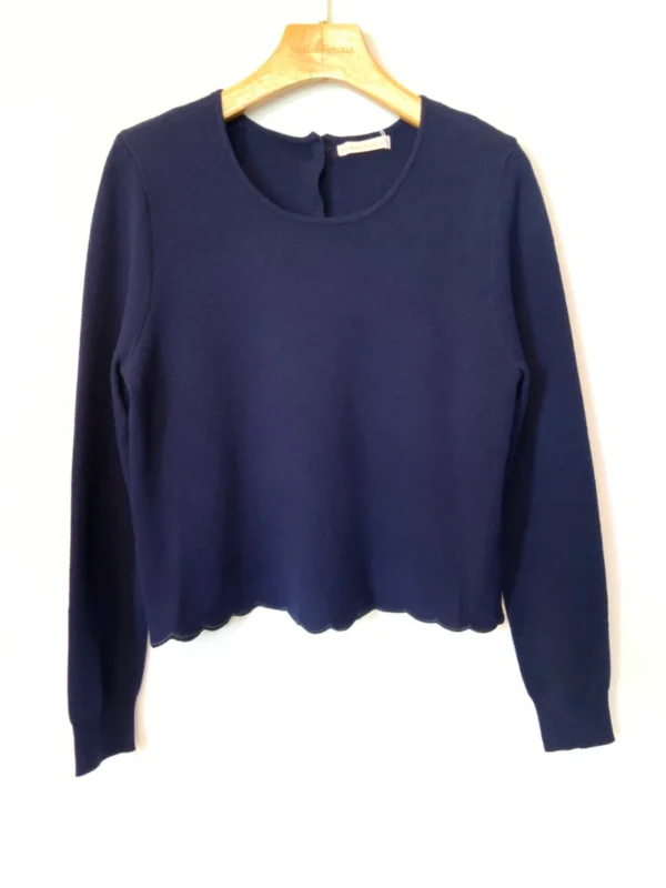 K134- Pull uni dos ouvert (Tu) - marine - taille-unique