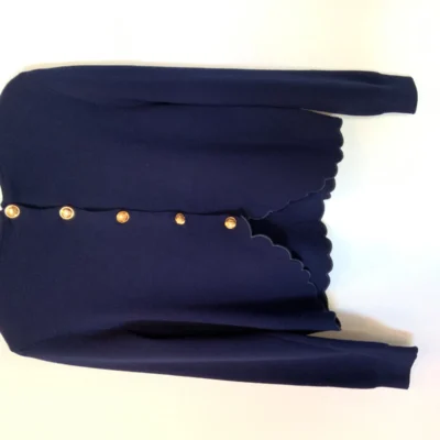 K134- Pull uni dos ouvert (Tu) - marine - taille-unique