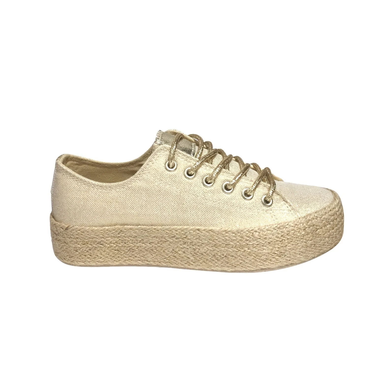 Tennis lacets dorés (T36-T41) - dore - 41
