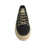 Tennis lacets dorés (T36-T41) - noir - 41