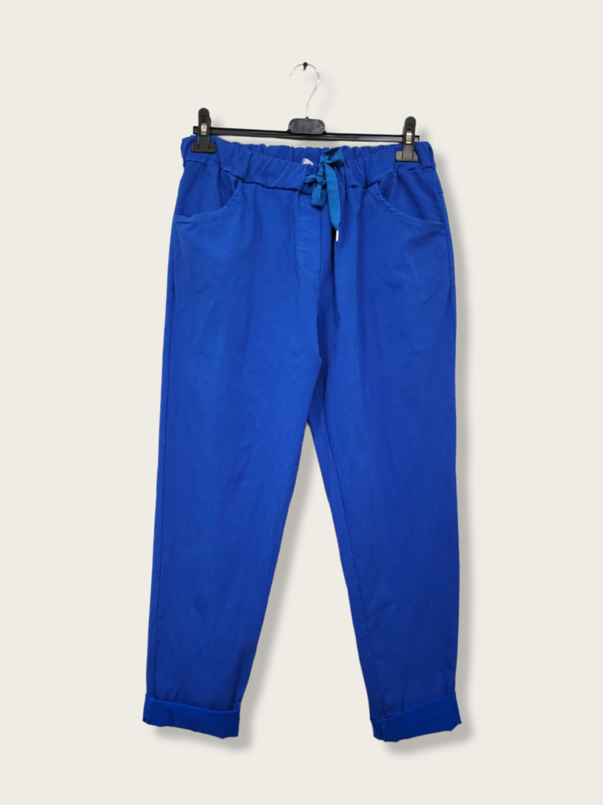 Pantalon stretch "Made in Italie" - bleu-royal - taille-unique-grande-taille