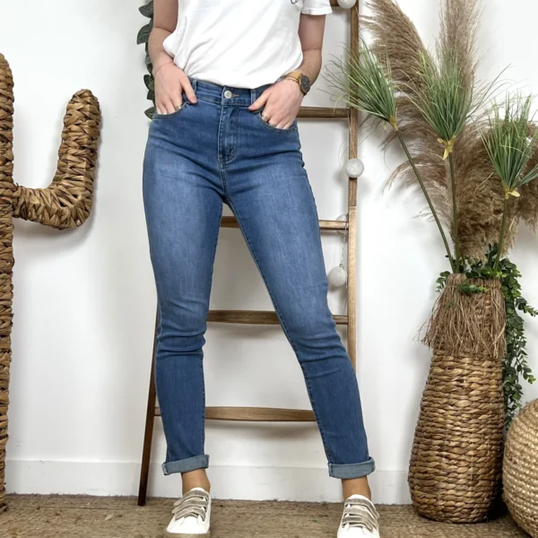 N215- Jean 7/8ème Voggo (T36-T44) - denim - 44