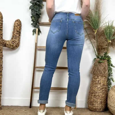 N215- Jean 7/8ème Voggo (T36-T44) - denim - 44