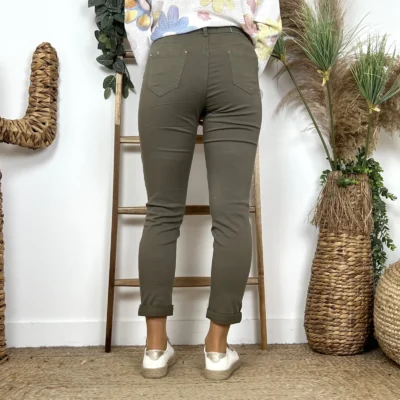 N235- Jean 7/8ème Voggo (T36-T44) - kaki - 44