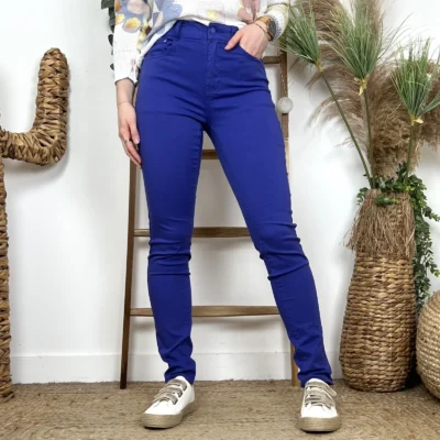 N301- Jean Slim Voggo (T36-T44) - bleu-royal - 44