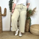 Pantalon fluide large femme T42/44-T54/56 - beige - 38