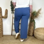 Pantalon fluide large femme T42/44-T54/56 - bleu-indigo - 58