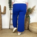 Pantalon fluide large femme T42/44-T54/56 - bleu-royal - 44