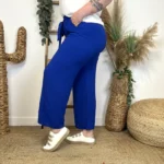 Pantalon fluide large femme T42/44-T54/56 - bleu-royal - 44