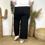 Pantalon fluide large femme T42/44-T54/56 - noir - 38