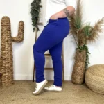 N302- Jean Slim Voggo (T42-T50) - bleu-royal - 50