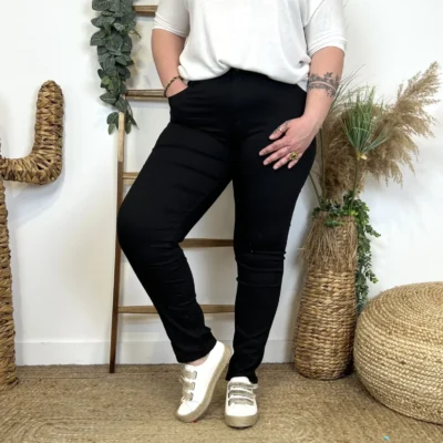N298- Jean Slim Voggo (T42-T50) - noir - 50