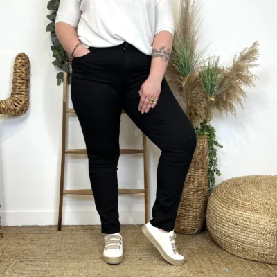 N298- Jean Slim Voggo (T42-T50) - noir - 50