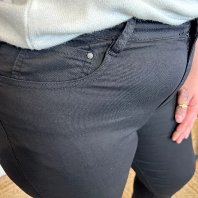 M974- Jean 7/8ème Voggo (T42-T50) - noir - 50