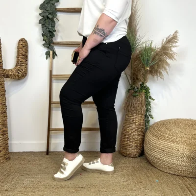 M974- Jean 7/8ème Voggo (T42-T50) - noir - 50