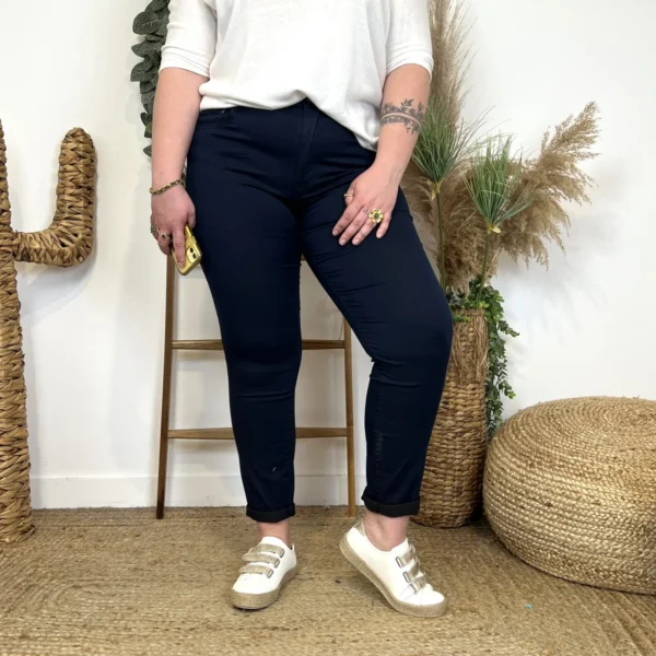 M988- Jean 7/8ème Voggo (T42-T50) - marine - 50