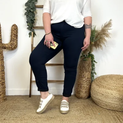 M988- Jean 7/8ème Voggo (T42-T50) - marine - 50