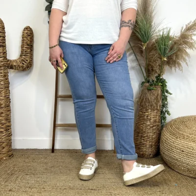 M992- Jean 7/8ème Voggo (T42-T50) - denim - 50