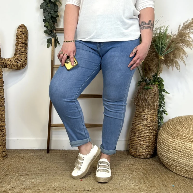 M992- Jean 7/8ème Voggo (T42-T50) - denim - 50