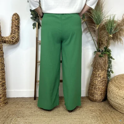 Z979- Pantalon flou large (T42/44-T54/56) - vert-bresil - 58