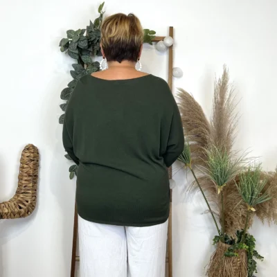 Z145.- Pull léger Emporium (Gt) - kaki - taille-unique-grande-taille