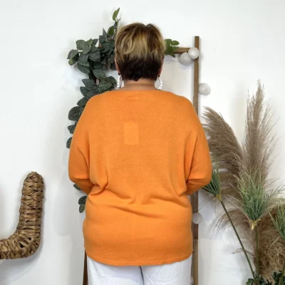 Z145.- Pull léger Emporium (Gt) - orange - taille-unique-grande-taille