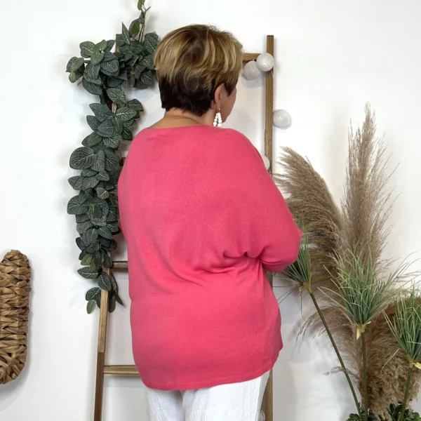 Z145.- Pull léger Emporium (Gt) - fuchsia - taille-unique-grande-taille