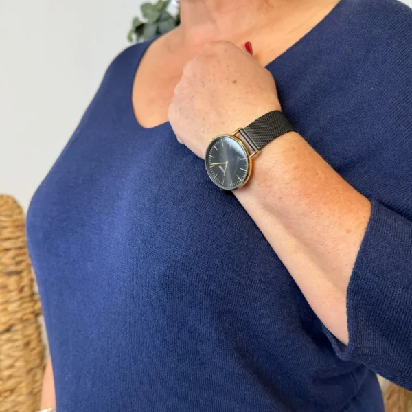 Z145.- Pull léger Emporium (Gt) - marine - taille-unique-grande-taille