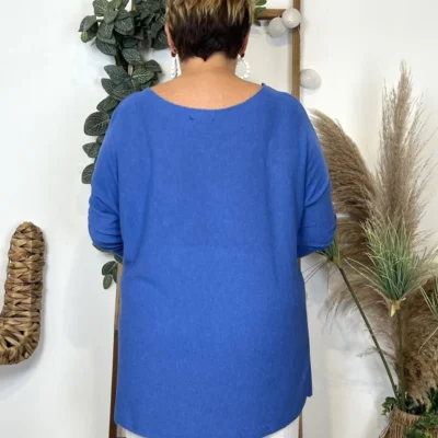 L486- T Shirt 🤩 3 étoiles (Gt) 🇮🇹 - bleu-royal - taille-unique-grande-taille