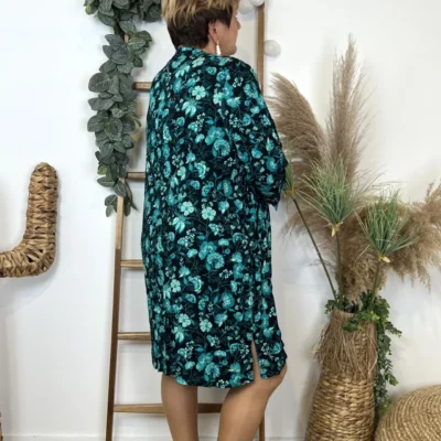 L625- Robe- Chemise "Coline" - noir - 46