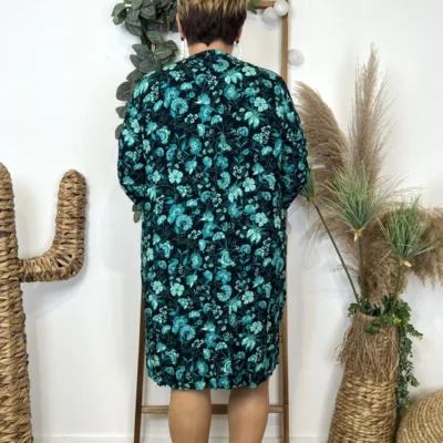 L625- Robe- Chemise "Coline" - noir - 46