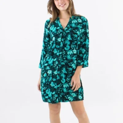 L625- Robe- Chemise "Coline" - noir - 46