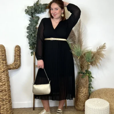 K941- Robe Longue "C'Mélodie" (Gt) - noir - taille-unique-grande-taille