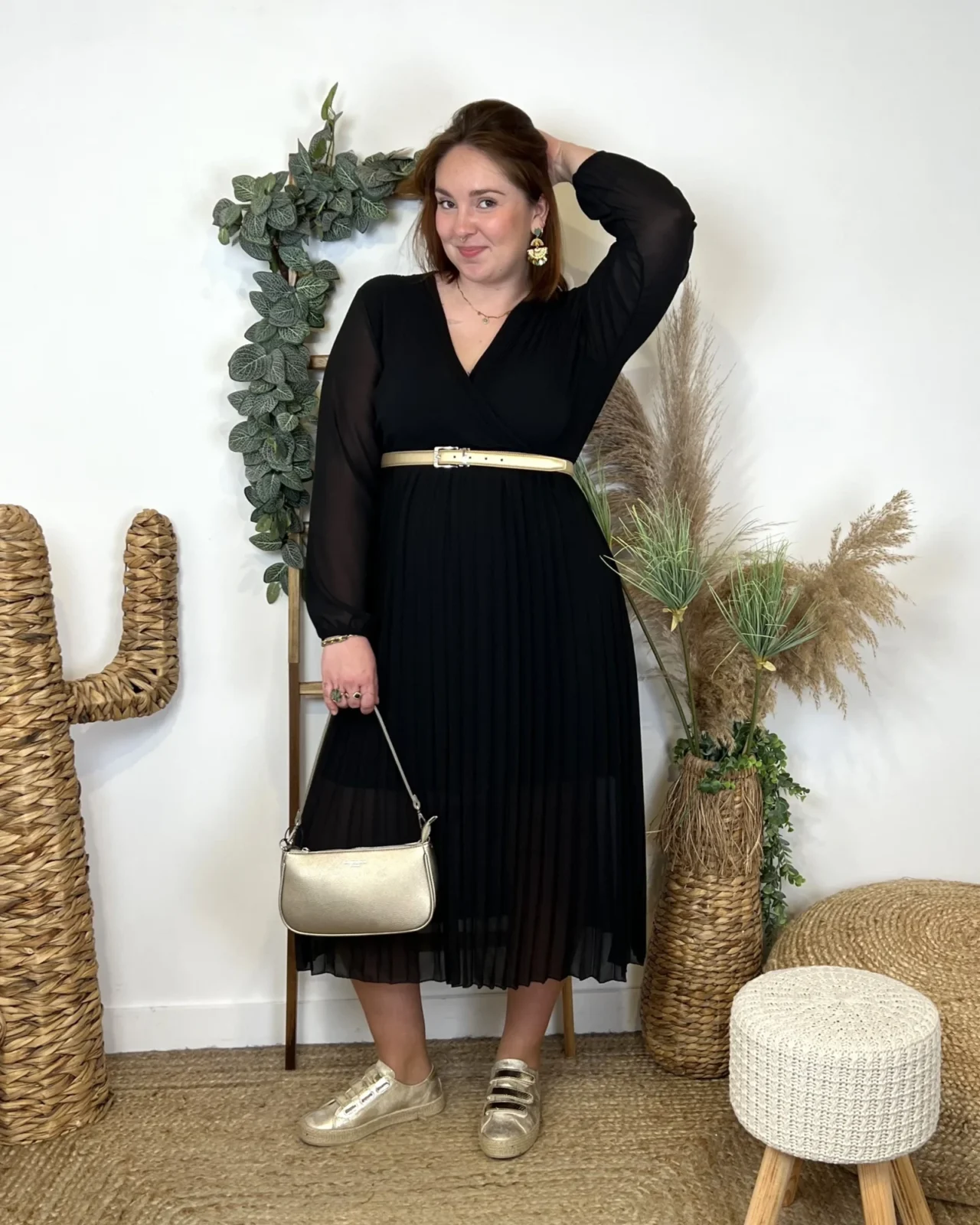 K941- Robe Longue "C'Mélodie" (Gt) - noir - taille-unique-grande-taille