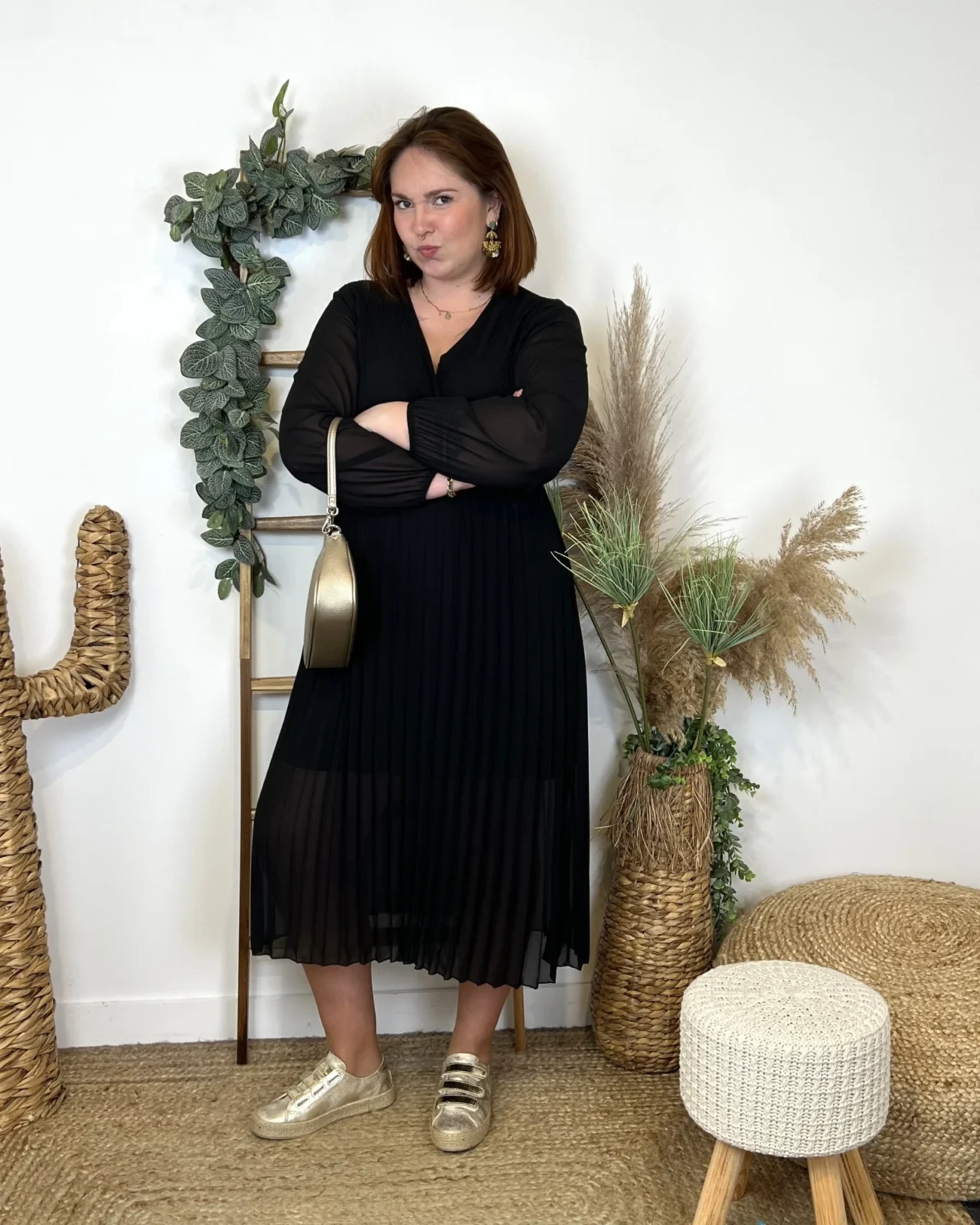 K941- Robe Longue "C'Mélodie" (Gt) - noir - taille-unique-grande-taille