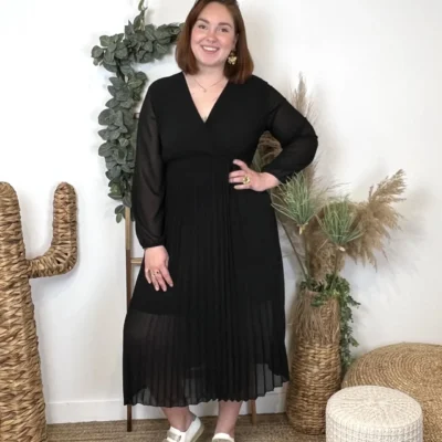 K941- Robe Longue "C'Mélodie" (Gt) - noir - taille-unique-grande-taille