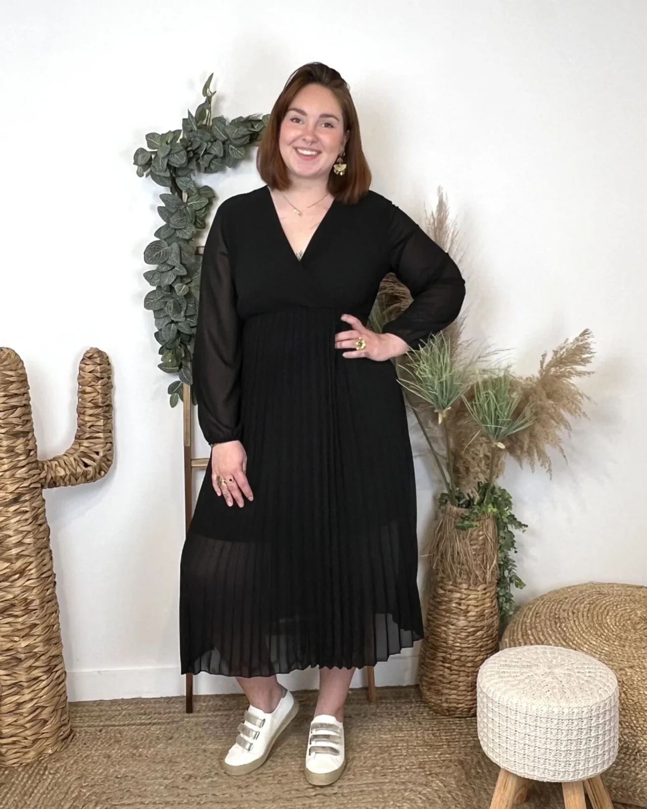 K941- Robe Longue "C'Mélodie" (Gt) - noir - taille-unique-grande-taille