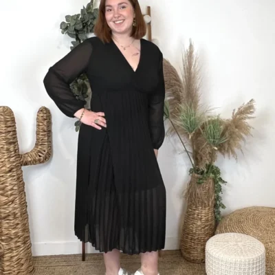 K941- Robe Longue "C'Mélodie" (Gt) - noir - taille-unique-grande-taille