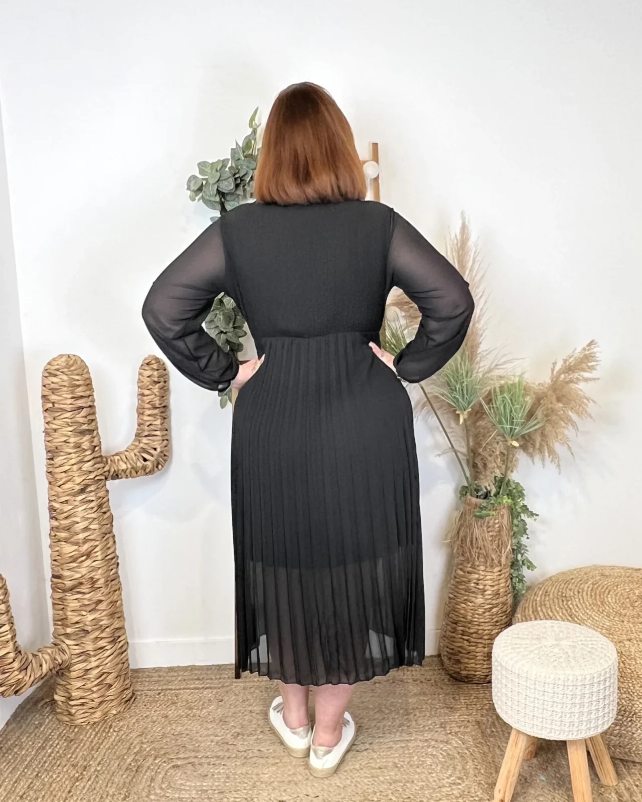 K941- Robe Longue "C'Mélodie" (Gt) - noir - taille-unique-grande-taille