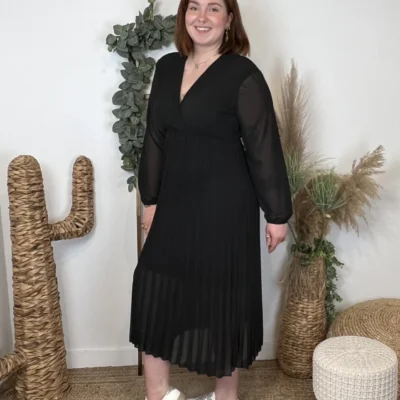 K941- Robe Longue "C'Mélodie" (Gt) - noir - taille-unique-grande-taille